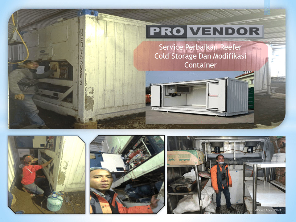 General Service Container Reefer Cold Storage Pengecekan Perbaikan & Modif 