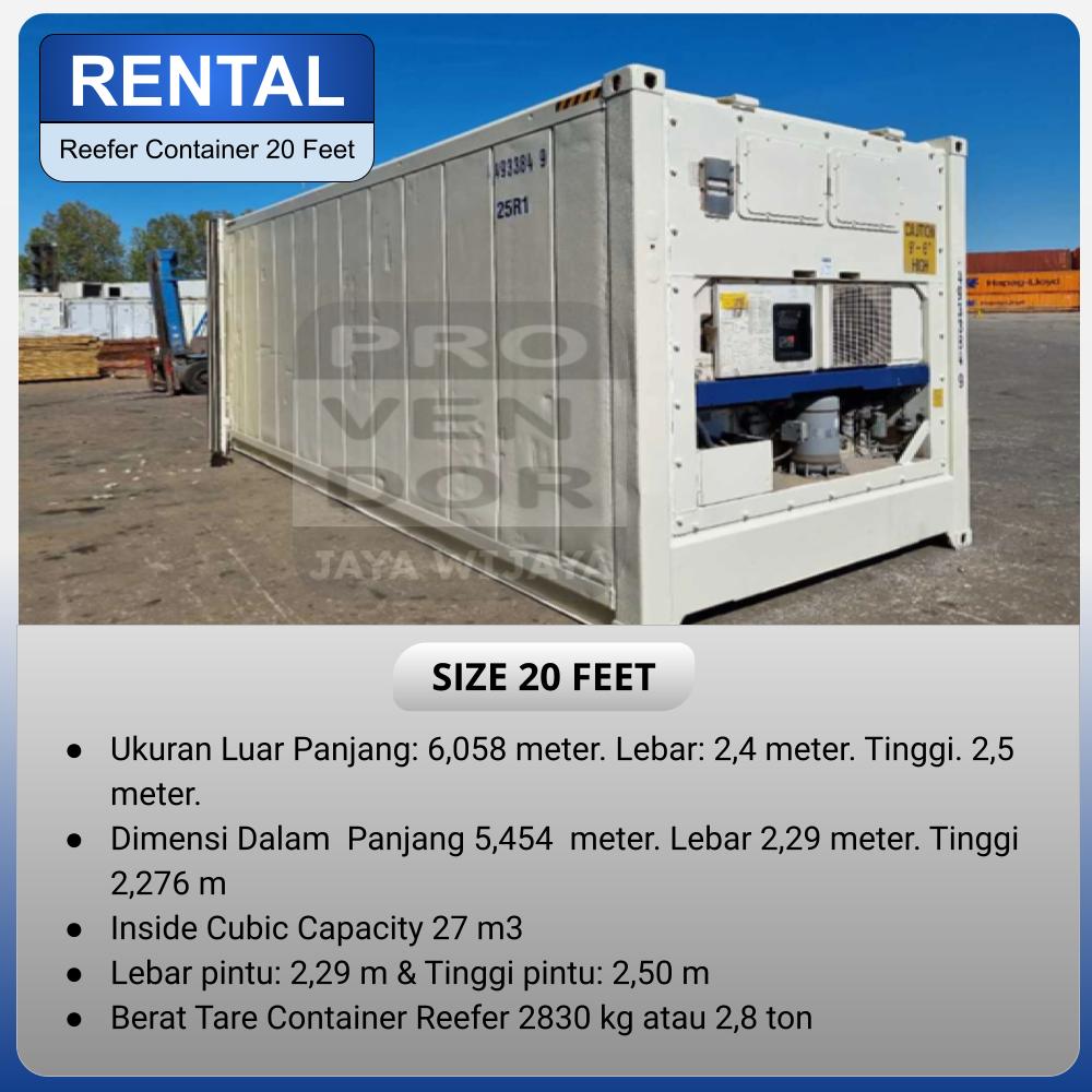 Rental Reefer 20 Feet Container Chiller & Freezer